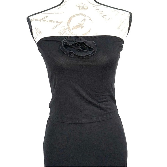 Reformation Adalynn Knit Two Piece Set in Black - Size  - Medium (B978) - Picture 2 of 11